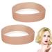Molain 2 pieces of slip-resistant wig handlebar. Completable silicone-wig-lane elastic weld-resistant hair band for women and men wig fix accessories (dark brown)