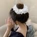 Lace Scrunchies Large White Hair Scrunchies Elastic Oversized Scrunchie Bobbles Ponytail Holders for Thick Hair for Ladies Girls(white size:4.72inch) 4.72inch white - Buy Online on GoSupps.com