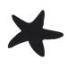 VOCOSTE Hair Pads Starfish Shape Hair Pad Bangs Patch for Women Black