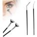 2PCS Eyelash Brush& Angled Eyeliner Brush Double Layer Fiber Folding Angle Scalloped Lash Brush Portable Lash Fan Brush with Smooth Long Handle for Travel - Buy Online on GoSupps.com
