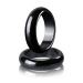 2PCS Genuine Hematite Ring for Women Men Unisex, Black Hematite Stone Ring Anxiety Balance Root Chakra, Ideal Family Couple jewelry Gift Size 6-12 (Smooth round, 10) Smooth round 10
