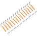 Small L-Shaped Interdental Brush - 25 Pieces for Oral Care & Tooth Whitening | Push-Pull Cleaning Tool Jaw-Friendly Design in Orange - Buy Online on GoSupps.com