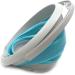 SAMMART 5L Collapsible Plastic Bucket - Portable Fishing Water Pail - Grey/Bright Blue - Buy Online on GoSupps.com
