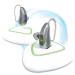 [Silver] Rechargeable hearing aid for seniors with noise cancelling and feedback reduction seniors adults, nano invisible receiver in canal (RIC) for mild moderate severe Hearing Loss, Digital personal sound amplifier with…
