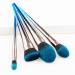Efforty Makeup Brush Set - 4PCS Blue Gradient Premium Nylon Kabuki Brushes for Blush & Eye Makeup | High Density Soft Bristles - Buy Online on GoSupps.com