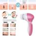 Electric Facial Cleansing Spin Brush Set for Gentle Exfoliation, Blackhead Removal, and Deep Cleansing - Perfect Skincare Gift for Teenage Girls (Pink) - Buy Online on GoSupps.com