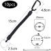 10-Piece Fishing Safety Wire Set | Elastic Lanyard with Carabiner & Keychain | Boating Ropes with Spring Buckle | Durable Steel Wire Ring - Buy Online on GoSupps.com