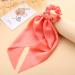 Hair Scarf Scrunchies Set - 7pcs Silky Bowknot Hair Ribbon Ties in Pink/White/Blue/Yellow for Women and Girls - Buy Online on GoSupps.com
