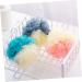 Angoily 8pcs Color Matching Bath Ball & Sponge Set | Body Scrubber Exfoliating Mitts & Shower Accessories for Men - Ideal Beauty Bath Supplies - Buy Online on GoSupps.com