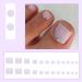 Short Square French False Toenails on Nails Glitter Press on Toenails Nude Glitter Stick Fake Toe Nails Acrylic Full Cover Toenails for Women Girls Nail Art Accessories (Shimmering Purple) - Buy Online on GoSupps.com