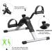 Folding Pedal Exerciser Mini Exercise Bike - Portable Under Desk Foot Pedal Exerciser for Arm and Leg Workout - Silver - Buy Online on GoSupps.com