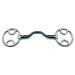 OTTE Ported Blue Sweet Iron mouthpiece Beval / Bevel Horse Bit Snaffle Loose Ring (5.5")