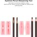 Safe and Portable Eyebrow Cosmetic Sharpening Auxiliary Tool 4 in 1 Eyebrow Pencil Sharpener for Mass Thrushers Beauty Salons Suitable for Wooden Eyebrow Pencil Drawing (Pink) - Buy Online on GoSupps.com