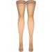 Truform Sheer Compression Stockings 8-15 mmHg Women's Thigh High 20 Denier Beige - Size Large | 1 Pair - Buy Online on GoSupps.com