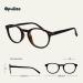 Opulize Zen Reading Glasses - Small Round Frame Scratch-Resistant Dark Brown Tortoise +2.00 Diopters for Men & Women - Buy Online on GoSupps.com