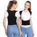 Posture Corrector for Women and Men Back Brace Straightener Lumbar Support Belt with Metal Support for Back Neck Shoulder Pain Relief Improve Posture (Color : Black Size : X-Large) (Black (Black Sm Black Small - Buy Online on GoSupps.com