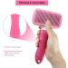Dual Purpose Self Cleaning Slicker Brush for Dogs and Cats - Removes Shedding Mats, Tangles, and Dirt - Improves Circulation - Pink - Buy Online on GoSupps.com