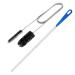 U Shaped Pipe Cleaner Bendable for Deep Cleaning Solve Clogs in Washbasins Sinks Floor Drains Unblocker Tools Set Flexible 61inch Double Ended Nylon Pipe Cleaner Brush and 17inch Sink Unblocker