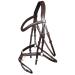 WALDHAUSEN X-Line Standard Bridle Canc n dark brown-stainless steel thoroughbred-cob