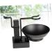 Minkissy Stainless Steel Razor Holder & Shaving Brush Stand Set - Dual Holder with Bowl for Men s Grooming Accessories - Buy Online on GoSupps.com