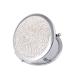 LALAFINA Womens Wallet 1pc Bling Compact Mirror Pocket Rhinestone Makeup Mirror Double-Sided Cosmetic Mirror Round Folding Mirror for Women Travel Daily Use  White Round Mirror