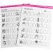 Nail Art Practice Book Beginner Manicure Training Drawing Cards Easy to Clean 12 Sheets Nail Art Practice Tools - Buy Online on GoSupps.com