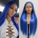 VEBONNY Royal Blue Synthetic Lace Front Wig - Silky Long Straight Hair for Women | Midnight Sapphire -825 - Buy Online on GoSupps.com