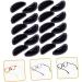 Gleavi 30 Pairs D-Shaped Anti-Slip Self-Adhesive Glasses Nose Pads - Cushions & Plate Pebbles Black (1.5x0.6cm 3pcs) - Perfect for Comfort & Fit - Buy Online on GoSupps.com