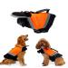 Rantow Dog Life Jacket with Superior Buoyancy & Rescue Handle - High Visibility Float Coat Dog Lifesaver Vest in Beach Pool Boating Safety Swimsuit Preserver (M Orange) M Orange
