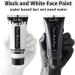 Go Ho Black and White Cream Face Body Paint (4 oz) - Water Based White Zombie Skeleton Clown Face Painting for Adults & Children - SFX Cosplay Makeup for Halloween, Day of the Dead & Festivals - Buy Online on GoSupps.com