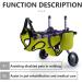 Dog Wheelchair for Small Dog Back Legs Adjustable Pets Cart with Wheels for Back Legs Assist Small Pets with Paralyzed Disabled Hind Limbs to Recover Mobility Dog Leg Brace and Hip Support (Yellow) - Buy Online on GoSupps.com