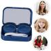 Mikikit Travel Makeup & Glasses Case Set - 3 Sets of 4-Piece Color Care Boxes - Durable Blue Etui Holder - Perfect for International Shipping - 6.5x4.5x2 cm - Buy Online on GoSupps.com