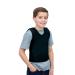 Sensory Compression Vest Deep Pressure Vest for Autism Hyperactivity Mood Processing Disorders Breathable Form-Fitting (Black Small)