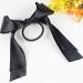 Yheakne Black Silk Bow Ponytail Holder - Satin Hair Ties Scrunchies for Women and Girls - Buy Online on GoSupps.com
