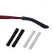 2 pairs of glasses ear pads glasses slide stop glasses ear pillow pads glasses earrings knit anti -slip glasses brick black/gray