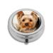 Pill Box of Pocket Purse 3 Compartment Medicine Holder Travel Pill Case Decorative Box Vitamin Pill Organizer Unique Gift Cute Puppy
