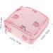 Stylish 2-Piece Healeved Container Napkin & Cosmetic Bag - Pink Travel Organizer for Handbags & Wallets | 12x12cm - Buy Online on GoSupps.com