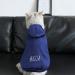 Personalized Pet Hoodie - Custom Photo Text Soft Sweater for Dogs with Hat (Blue) | International Shipping - Buy Online on GoSupps.com