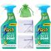 Flash Sparkling Home Spray Wipe Done 800ml Antibacterial Multi-Surface Cleaner Apple Blossom Scent 2 Pack + 2 x Cleaning Cloth + Organza Small Bag