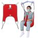EZ Assistive Patient Lift Aid Sling for Home Use Divided Leg with Lower Back Sling for Patient Transfer and Medical Lift 500lb Weight Capacity (Medium 1pc)