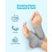 MoistMate Heel Socks for Dry Cracked Feet - Foot Care Repair and Moisturizing - Aloe Spa Socks for Men and Women (Grey, 2 Pairs) - Buy Online on GoSupps.com