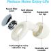Buy Sleep Earplugs - 30dB Noise Cancelling Waterproof Silicone Reusable for Sleeping Concerts & Travel | 8 Ear Caps in XS S M L - Elegant White - Buy Online on GoSupps.com