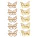 FRCOLOR Hairpin Metal Hair Clip metal hair claw clips head clip decorative hair clips Hairpins hair clips metallic hair clamps Golden hair clip Bobby Pin hollow Headdress