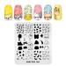 KADS Manicure Stamping Plates Cute Animals Nail Art