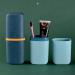 Travel Toothbrush Set with Storage Box - Portable Raccoon Holder for Camping & Business Trips - Creative Gray Toothbrush Cup - Buy Online on GoSupps.com