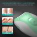 VOGOE Electric Foot File Hard Skin Remover Professional Pedicure Set Rechargeable Callus Remover for Feet Foot Scraper LED Light with 3 Rollers and 2 Speeds for Cracked Heel & Dead Skin CR310 Green - Buy Online on GoSupps.com