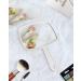 PROTECLE Hand Mirror - Handheld Makeup Mirror for Barber Hairdressing - Square White 10.3x7.4 - Buy Online on GoSupps.com