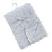 Soft Touch Baby Boys Girls Rosebud Fleece Blanket Wrap Shawl Satin Trim & Fleece Back FBP66 (Grey)