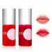 2 Colors Lip Tint Stain Set Matte Velvet Lip Tint Watery Lip Stain Lip & Cheek Tint Moisturizing Mini Liquid Lipstick Plump Lip Gloss Long-lasting Waterproof Korean Lip Tint Non-Sticky Tinta De Labios (01APPLE & 02STRA...