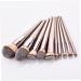 Buy 10 Champagne Gold Makeup Brushes - Premium Makeup Tools for Flawless Application - Buy Online on GoSupps.com